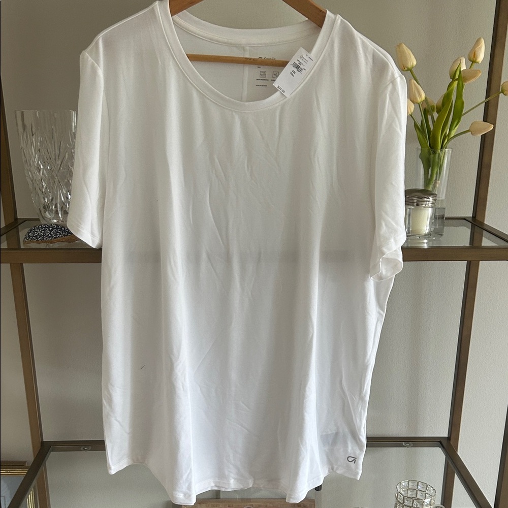 GapFit White Crew Neck T-Shirt - XXL Tall